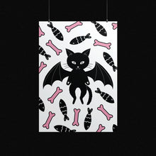 Load image into Gallery viewer, Bat Cat | Art Print - Scaredy Cat Studio