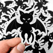 Laden Sie das Bild in den Galerie-Viewer, Bat Cat | 3-inch Waterproof Sticker - Scaredy Cat Studio