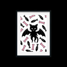 Load image into Gallery viewer, Bat Cat | Art Print - Scaredy Cat Studio