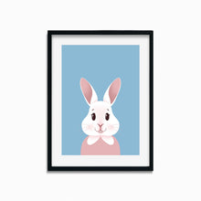 Load image into Gallery viewer, Happy Bunny Portrait | Art Print - Scaredy Cat Studio