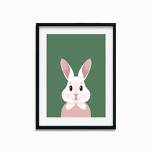 Load image into Gallery viewer, Happy Bunny Portrait | Art Print - Scaredy Cat Studio