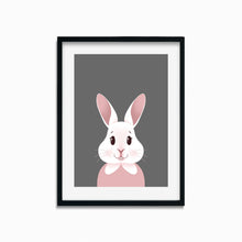 Load image into Gallery viewer, Happy Bunny Portrait | Art Print - Scaredy Cat Studio