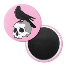Load image into Gallery viewer, Skull & Raven | Decorative Magnet
