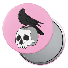 Load image into Gallery viewer, Skull & Raven | Pocket Mirror