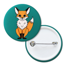 Load image into Gallery viewer, Fox | Nocturnal Creatures | Pinback Badge Button