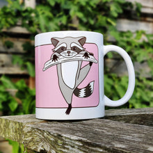 Laden Sie das Bild in den Galerie-Viewer, Raccoon | Nocturnal Creatures | Ceramic Mug - Scaredy Cat Studio