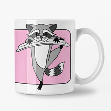 Laden Sie das Bild in den Galerie-Viewer, Raccoon | Nocturnal Creatures | Ceramic Mug - Scaredy Cat Studio