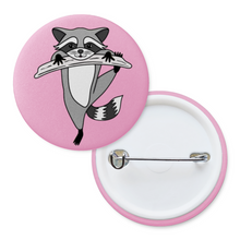 Load image into Gallery viewer, Raccoon | Nocturnal Creatures | Pinback Badge Button