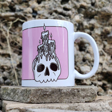 Laden Sie das Bild in den Galerie-Viewer, Skull & Candles | Ceramic Mug - Scaredy Cat Studio