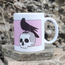 Laden Sie das Bild in den Galerie-Viewer, Skull & Raven | Ceramic Mug - Scaredy Cat Studio