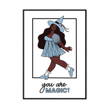 Laden Sie das Bild in den Galerie-Viewer, "You Are Magic!" Joyful Spring Witch | A2 Poster - Scaredy Cat Studio