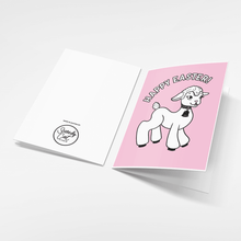 Laden Sie das Bild in den Galerie-Viewer, Kitschy Spring Lamb | A6 Easter Greeting Card with Envelope - Scaredy Cat Studio
