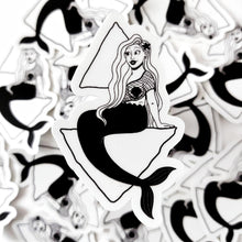 Laden Sie das Bild in den Galerie-Viewer, Blonde Mermaid | 3-inch Waterproof Sticker - Scaredy Cat Studio

