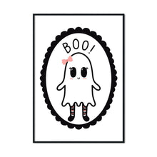 Laden Sie das Bild in den Galerie-Viewer, Boo! Cute Ghost Girl | A2 Poster - Scaredy Cat Studio
