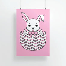 Laden Sie das Bild in den Galerie-Viewer, Bunny in Easter Egg | Art Print - Scaredy Cat Studio
