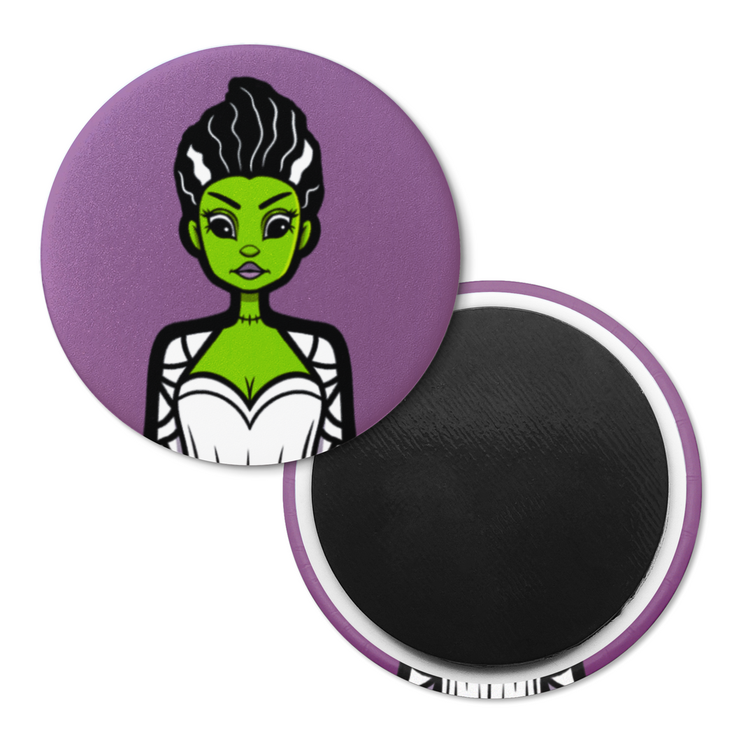 Braut von Frankenstein | Klassische Monster | Dekorativer Magnet