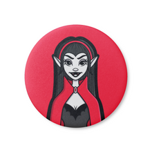 Laden Sie das Bild in den Galerie-Viewer, Dame Vampir | Klassische Monster | Pinback-Abzeichen-Schaltfläche
