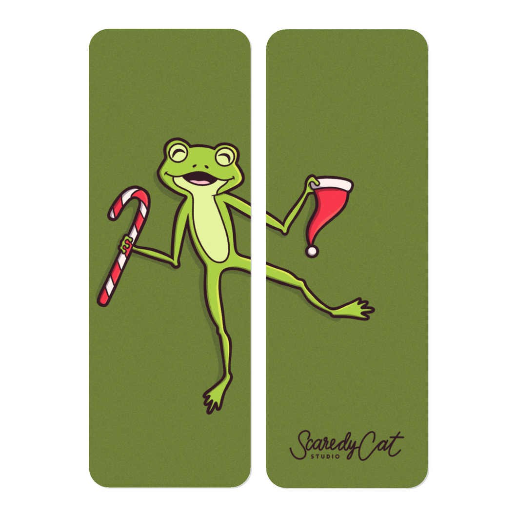 Weihnachtsfrosch | Lesezeichen