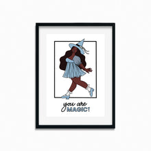 Laden Sie das Bild in den Galerie-Viewer, &quot;You Are Magic!&quot; Joyful Spring Witch | Art Print - Scaredy Cat Studio
